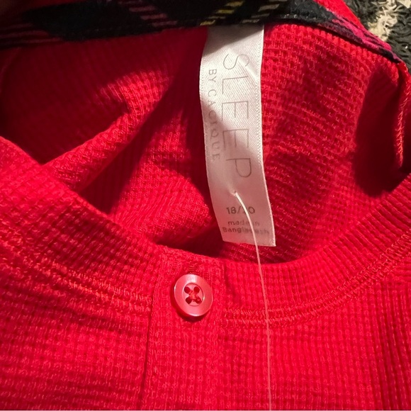 NWT Sleep by Cacique Lane Bryant Thermal Pajama Set Holiday Plaid - Picture 8 of 9